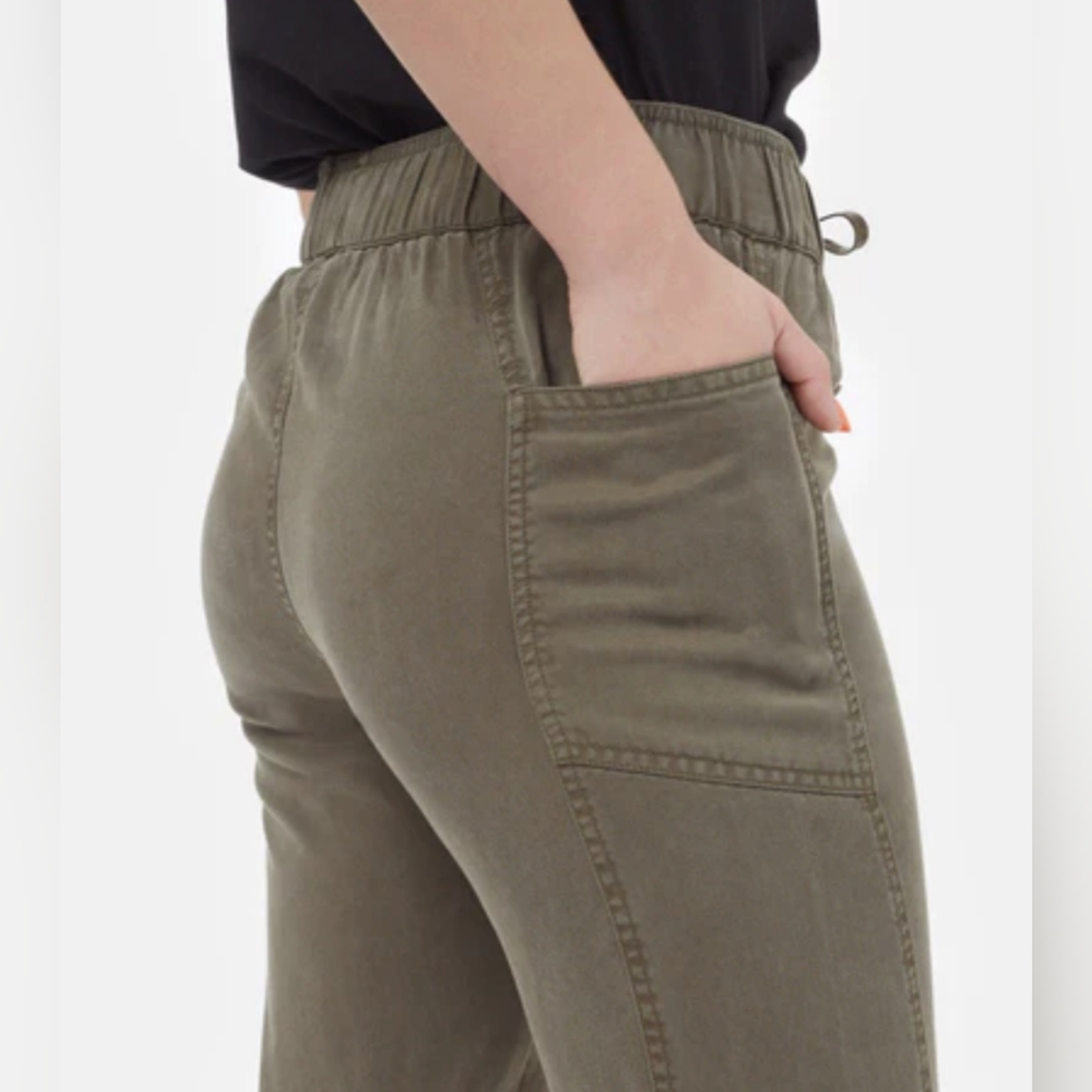 Tentree Colwood Joggers in olive green